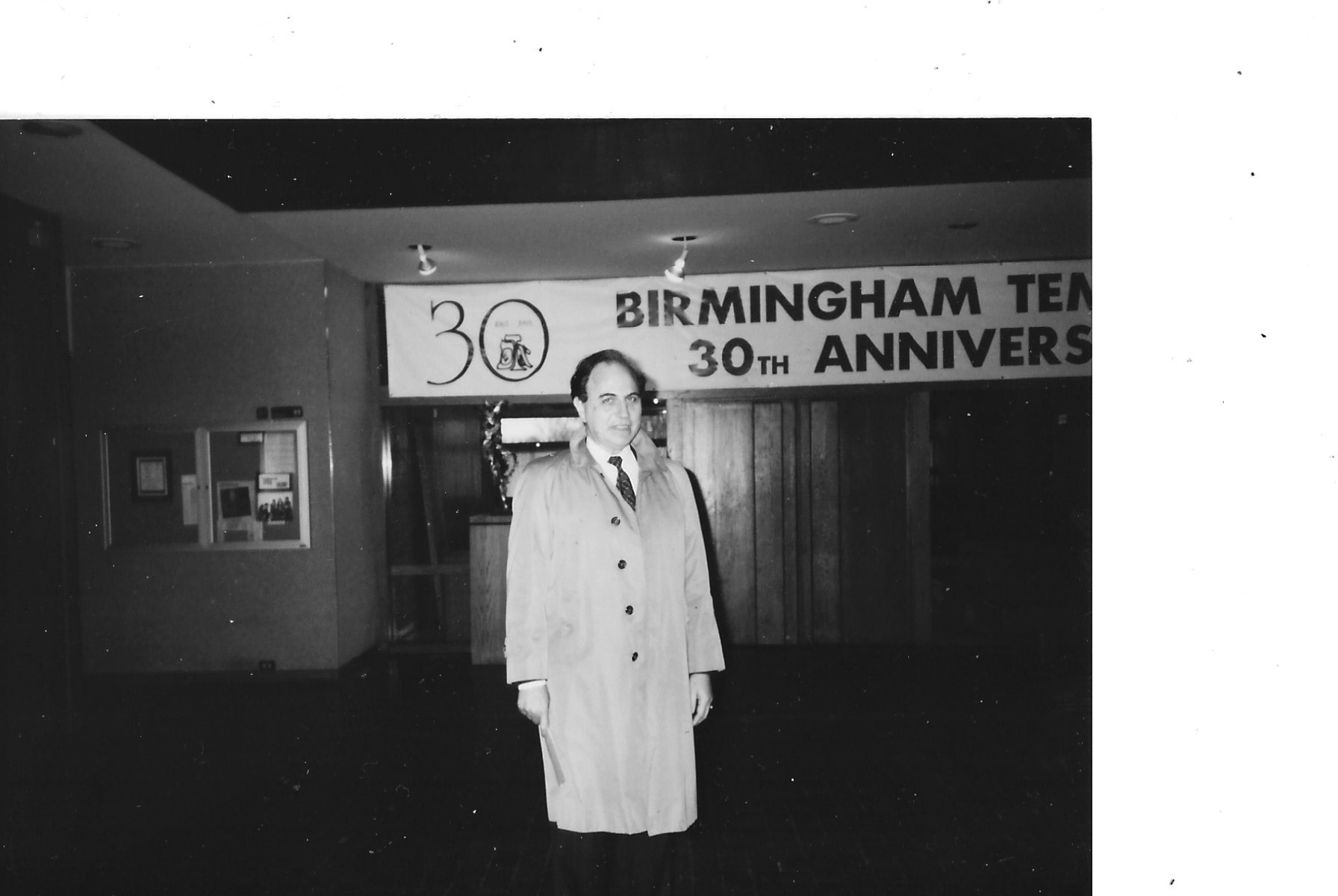 Sherwin on Birmingham Temple th Anniversary